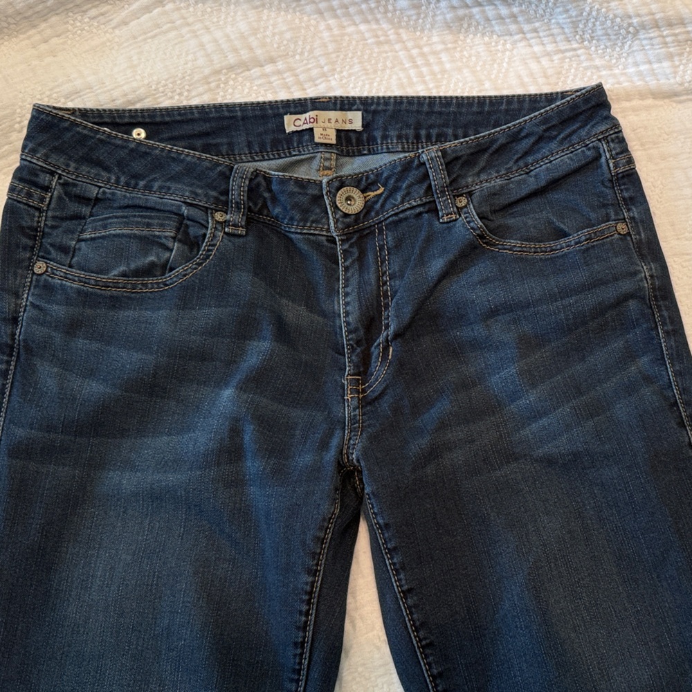 CAbi Dark Blue Straight Leg Jeans